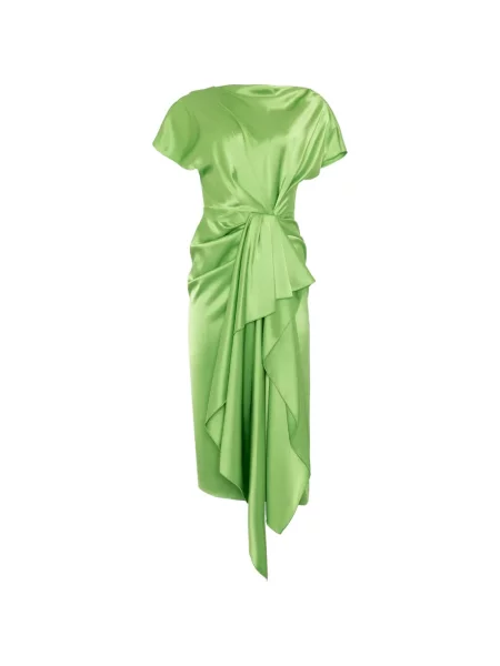 Rochie midi Roksanda drapată verde