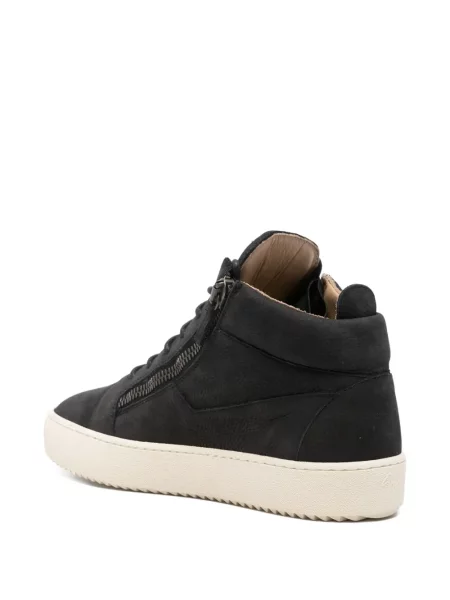 Sneakerși Giuseppe Zanotti din piele de căprioară negru