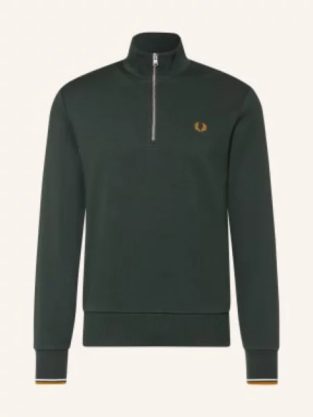 Fred Perry Bluza Z Kapturem gruen czarna