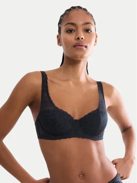 Triumph Sutien Balconette Amourette Graphic negru
