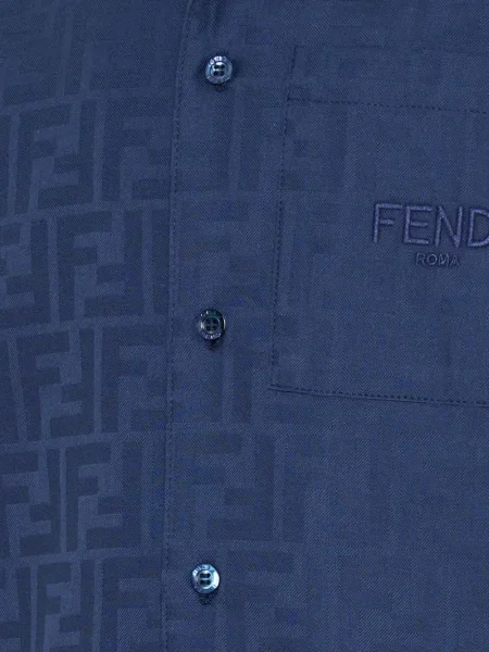 Koszula dziecięca Fendi niebieska
