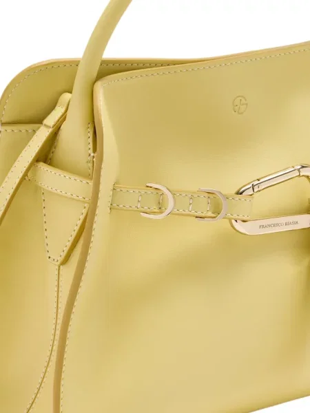 Τσάντα shopper Francesco Biasia κίτρινο