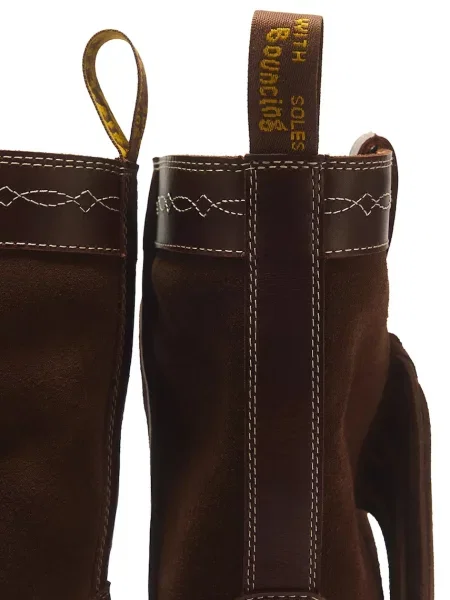 Кожаные ботильоны Dr. Martens с бахромой