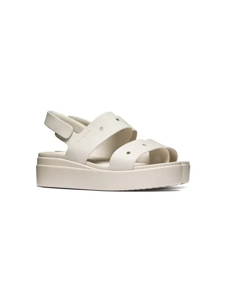 Crocs Sandále Brooklyn biela ako vlna béžová