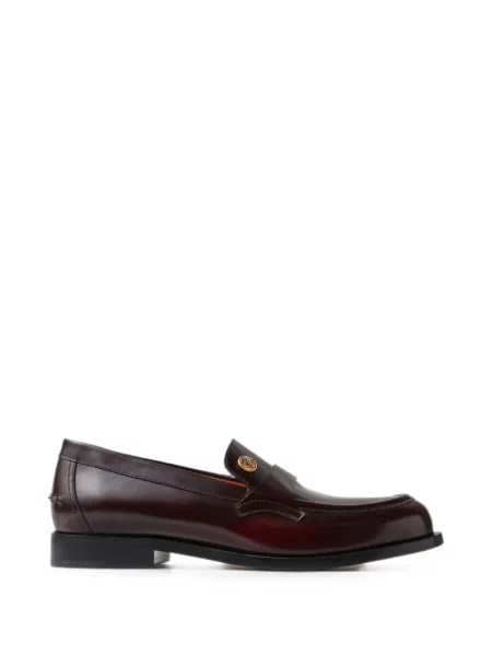 Pantofi loafer Versace din piele maro