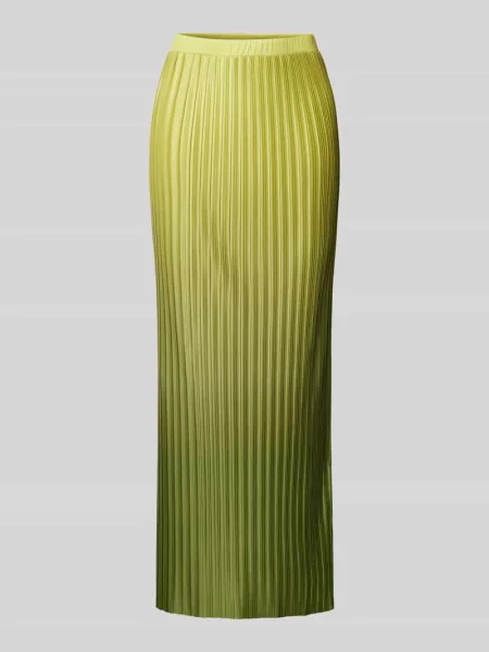 Długa spódnica z elastycznym pasem model ‘Nemi’ Max&co. zielona