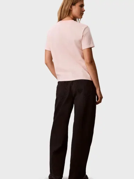 Детская футболка Calvin Klein Jeans розовая