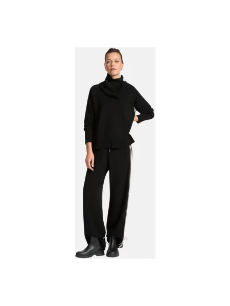 Lniany sweter Elena Miro' czarny