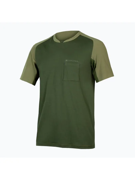 Tricou de ciclism pentru bărbați Endura Foyle Tech olive green verde
