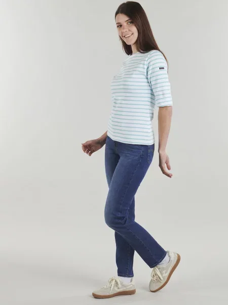 Blugi drepți Levi's® cu talie înaltă albastru