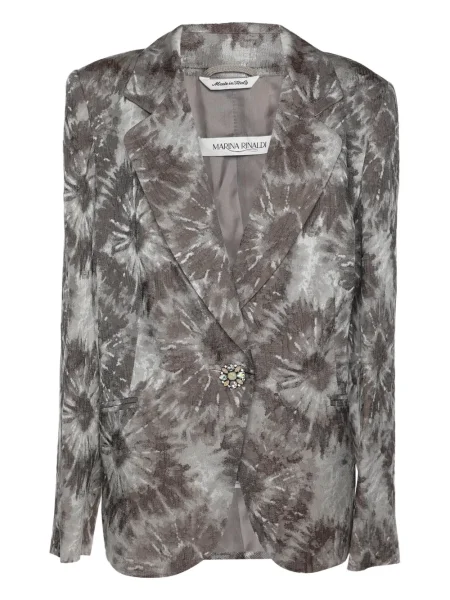 Marynarka Marina Rinaldi żakardowa szara