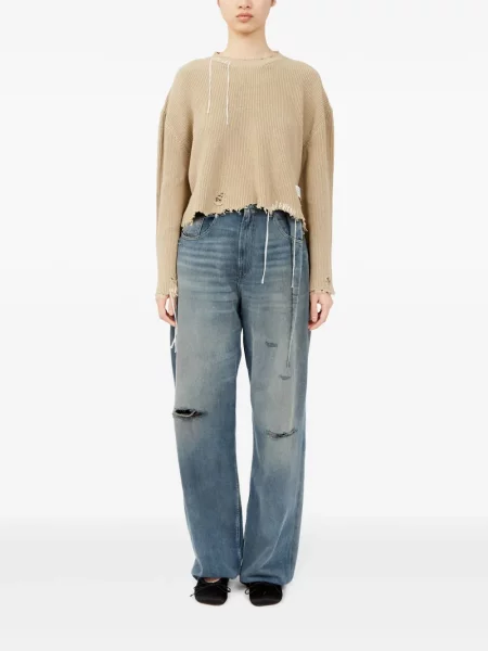 Пуловер Mm6 Maison Margiela с кръгло деколте