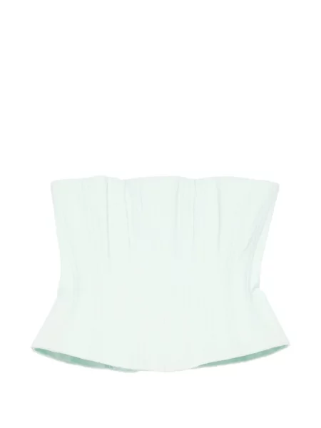 Top Costarellos plisowany zielony