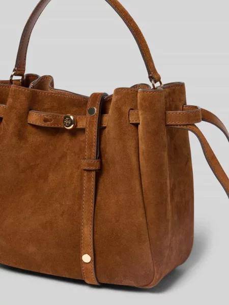 Torba typu bucket z zamszowym efektem Tory Burch