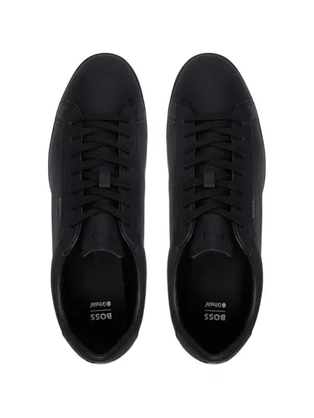 Sneakerși Boss cu imagine negru