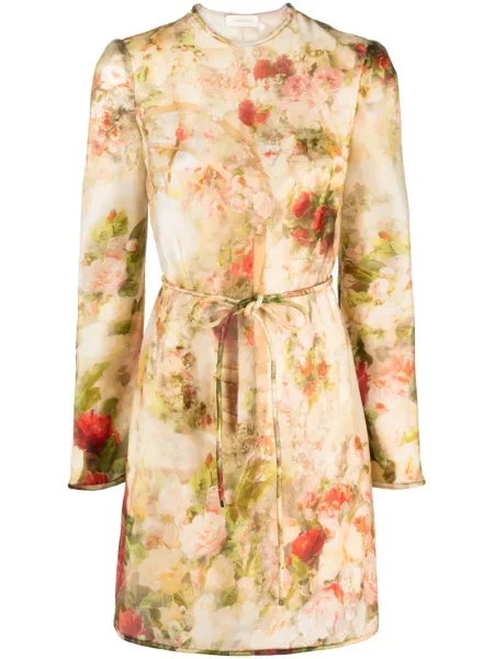 Rochie Zimmermann de mătase cu model floral cu imagine