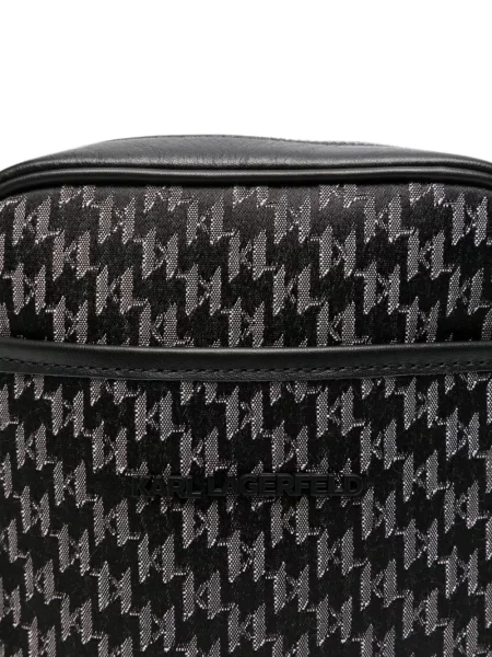 Geantă crossbody Karl Lagerfeld K/Monogram negru