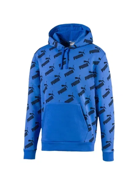 Hanorac cu glugă Puma cu imagine albastru