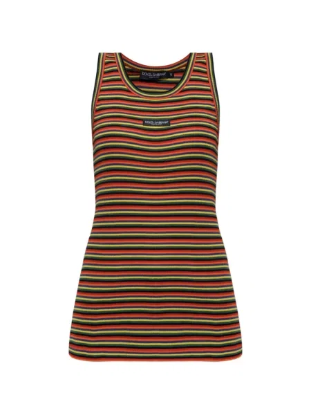 Top Dolce & Gabbana cu dungi portocaliu