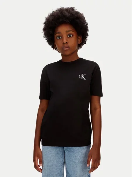 Calvin Klein Jeans T-Shirt Chest Monologo μαύρο