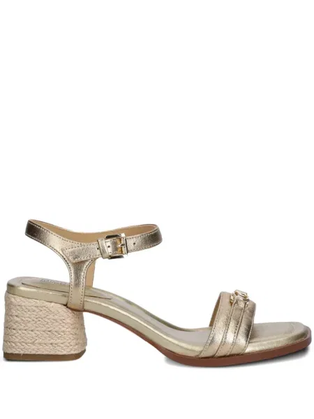 Kožené mini mini šaty Michael Michael Kors na ramínka bílé