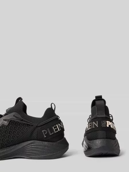 Sneakersy z aplikacjami z logo model ‘NINJA SHADOW’ Plein Sport czarne