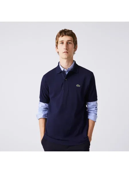 Lacoste поло синє
