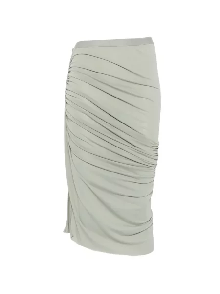 Fustă midi Rick Owens Lilies verde