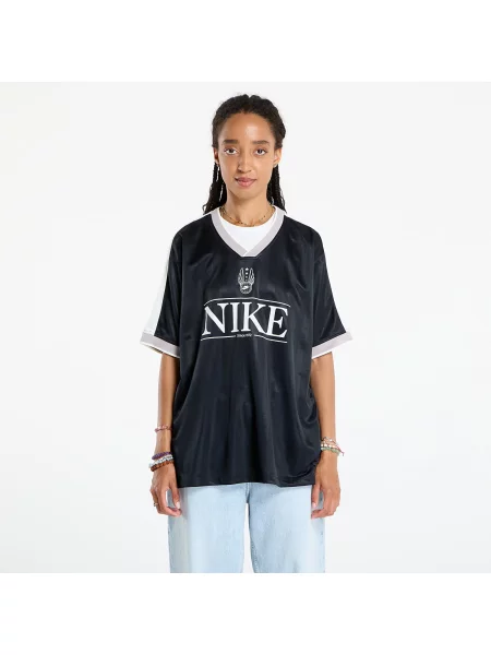 Светр Nike з V-подібним вирізом з джерсі чорний
