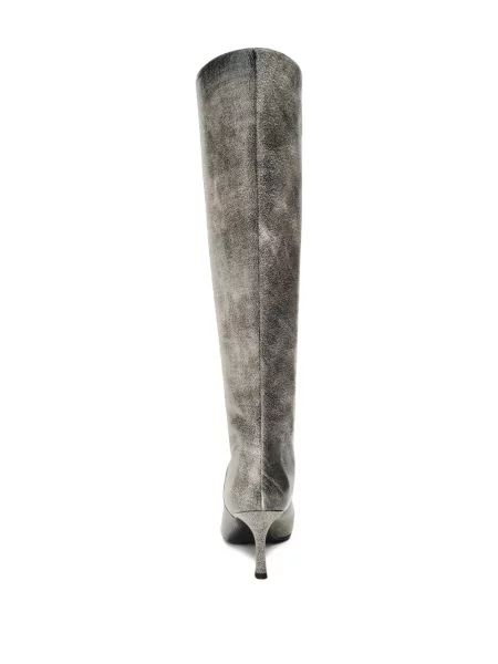Botine Alexander Wang din piele gri