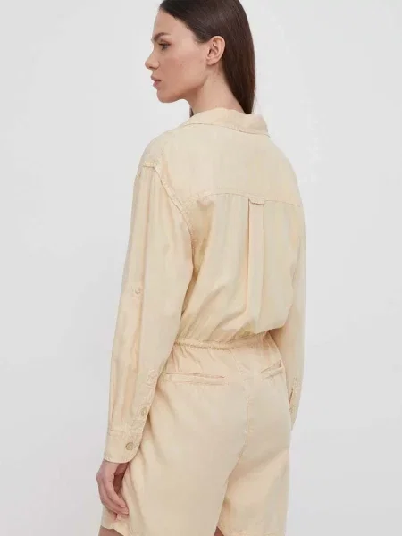 Pepe Jeans kezeslábas Elison bézs