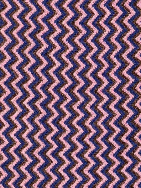 Плетен шал Missoni с ресни розово