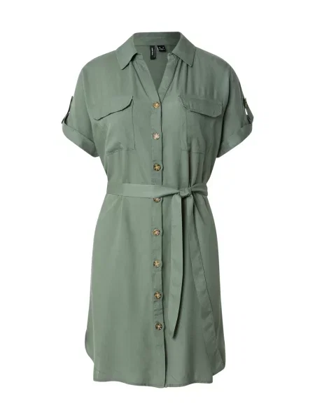 VERO MODA Rochie tip bluză VMBUMPY închis verde