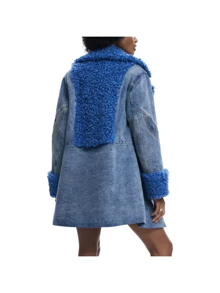 Geacă de blugi Desigual albastru