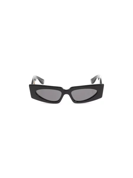 Lniane okulary przeciwsłoneczne Valentino czarne