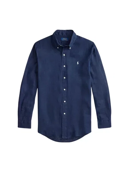 Koszula casualowa o kroju regular fit z czystego lnu Polo Ralph Lauren granatowa