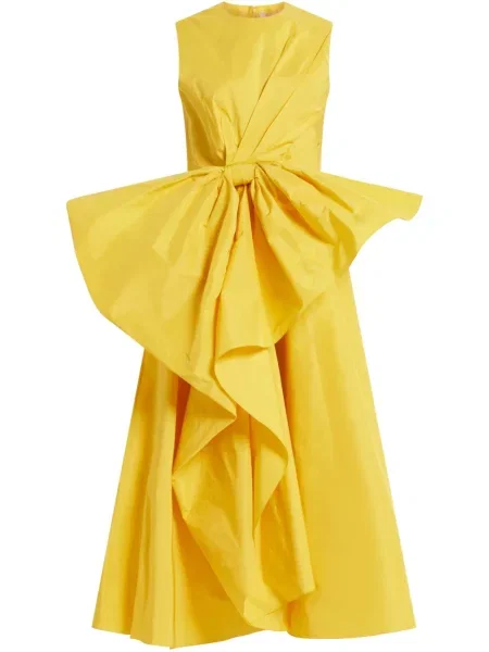 Maksi sukienka maxi Roksanda garniturowa żółta