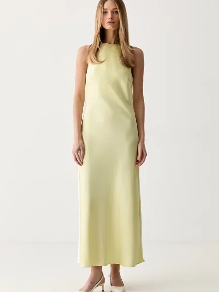 Gestuz rochie halter GZcerina galben