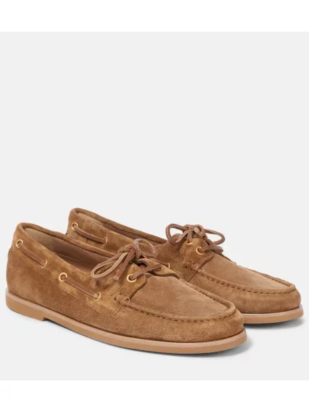 Balerini Gianvito Rossi din piele maro
