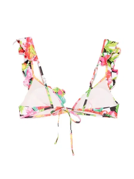 Top Moschino cu model floral cu imagine alb