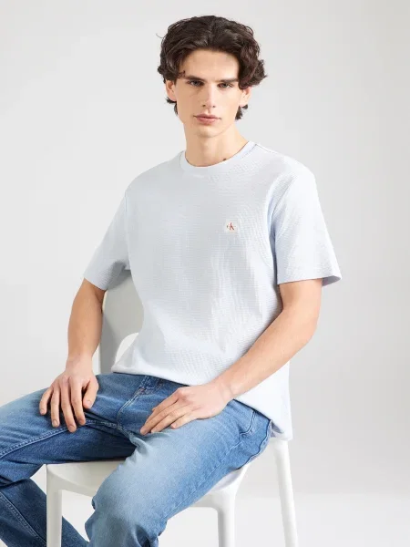 Calvin Klein Jeans Tricou pastel albastru