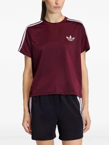 Tricou Adidas alergare cu șireturi din dantelă negru
