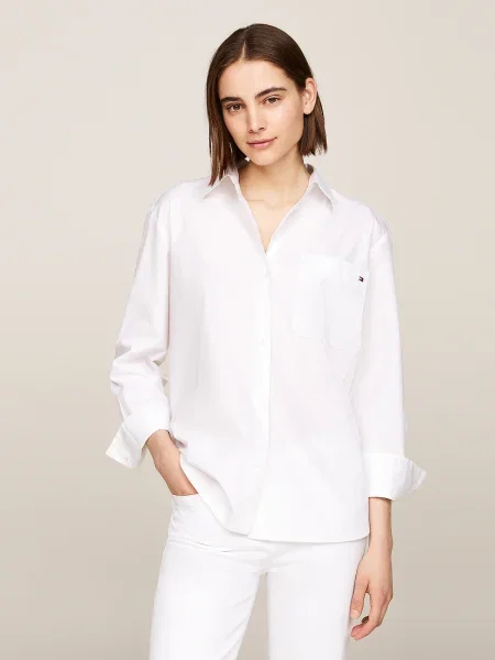 TOMMY HILFIGER Blúzka Ess' biela
