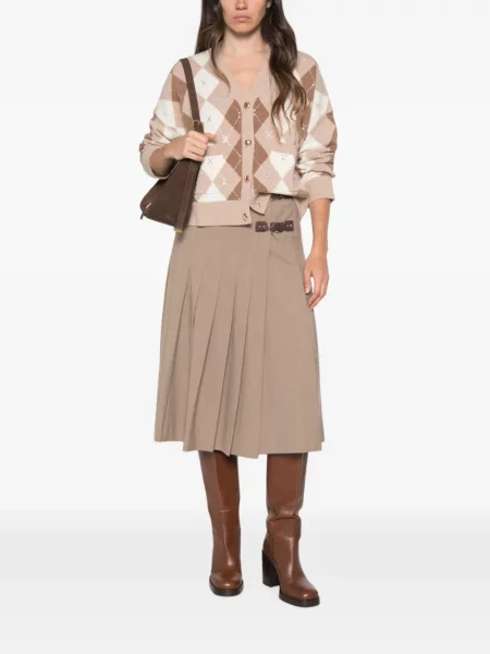 Cardigan Maje cu model argyle