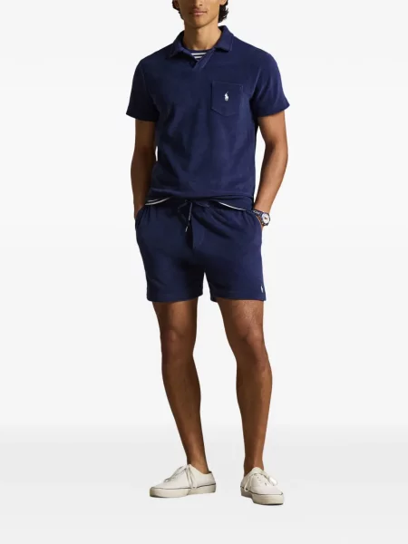 Ριγέ δερμάτινος κάλτσες Polo Ralph Lauren με κορδόνι μαύρο