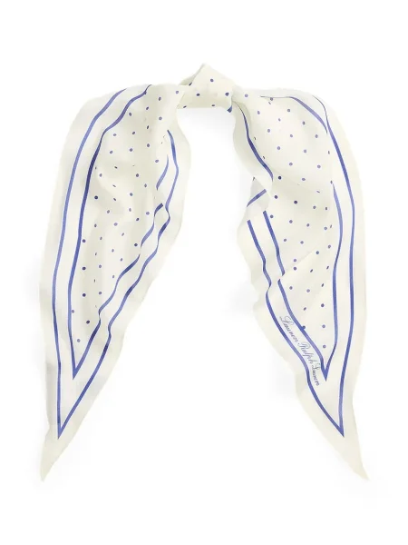 Fular Lauren Ralph Lauren de mătase verde