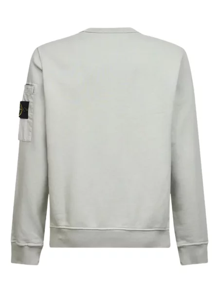 Пуловер Stone Island с кръгло деколте камъни сиво
