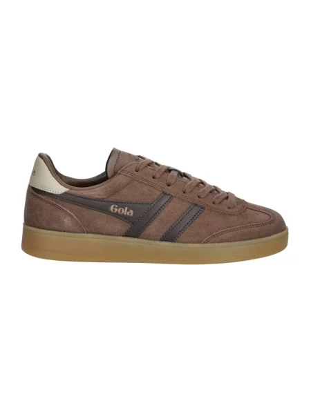 Sneakersy Gola zamszowe brązowe
