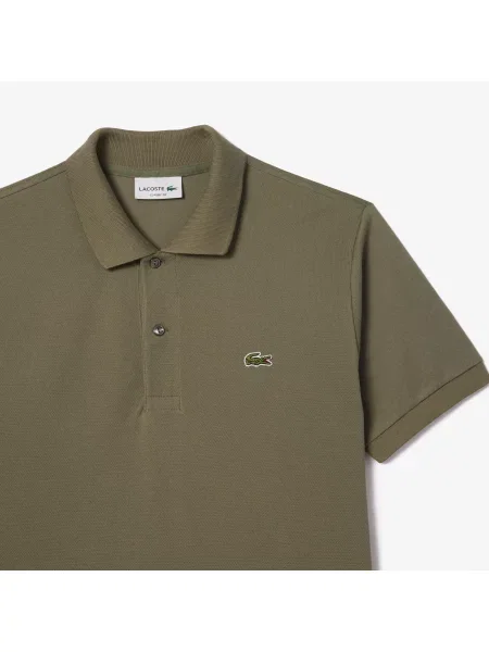 Lacoste Koszulka Polo Oryginał Petit Piqué zielona