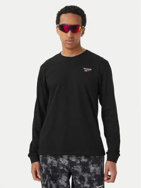 Reebok Majica z dolgimi rokavi Feliks črna